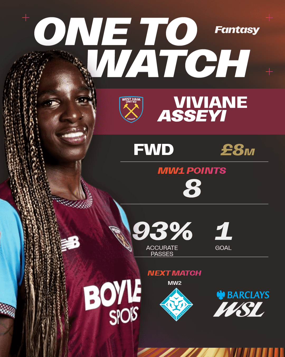 image: Viviane Asseyi ONE2WATCH - X