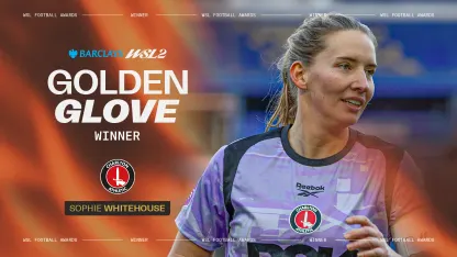 image: Charlton Athletic goalkeeper Sophie Whitehouse is this season’s Golden Glove Hero