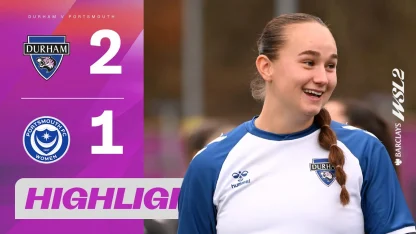 image: Penalty at 90+4 | Durham v Portsmouth | Barclays WSL2 25/26