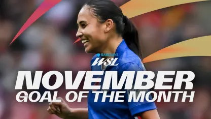 image: 💥 Alyssa Thompson's Stunning Goal v Arsenal | Barclays Goal of the Month for November 25/26