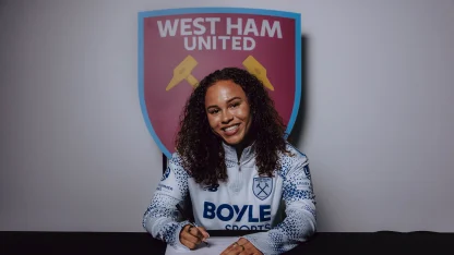 image: West Ham United Sign Ebony Salmon