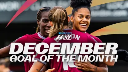 image: 🤯 Shekiera Martinez' Overhead Kick 🔥 | Barclays Goal of the Month for December | Barclays WSL 25/26