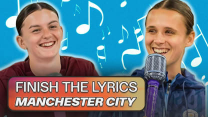 image: 🎤 Finish the Lyrics with Manchester City's Kerstin Casparij & Lily Murphy | Barclays WSL 25/26