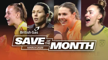 image: 🧤 British Gas Save of the Month Nominees for March | Barclays WSL 25/26