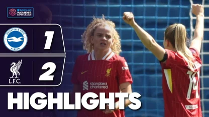 image: Lightning Start As Reds Score 90 Seconds In | Brighton v Liverpool HIGHLIGHTS | Barclays WSL 2024-25