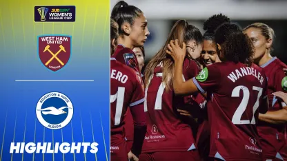 image: Martinez Magic! 🤩 West Ham Fight Back To Beat Brighton | Subway Women's League Cup Highlights 25/26