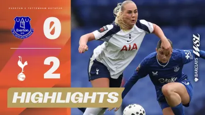 image: Stunning Debut Goal By Tandberg! | Everton v Tottenham Hotspur Highlights | Barclays WSL 2024-25