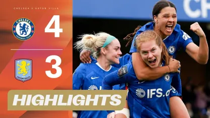 image: SEVEN Goal THRILLER! 🍿 | Chelsea v Aston Villa Highlights | Barclays WSL 2025-26