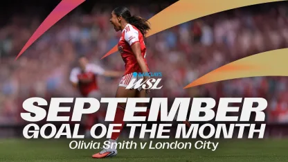 image: September's Barclays Goal of the Month: Olivia Smith v London City | Barclays WSL 25/26