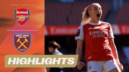 image: Kelly Scores Two in Gunners Haul! | Arsenal v West Ham | Barclays WSL 25/26