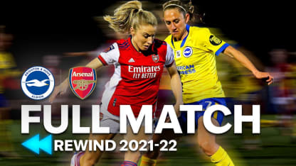 image: ⏪ Full Match Rewind: Arsenal v Brighton & Hove Albion 2021-22 | Barclays WSL