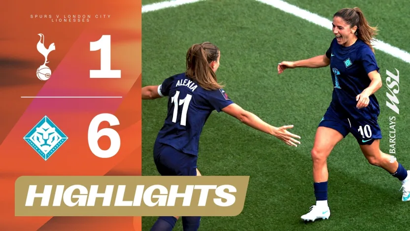 image: Putellas & Diani Scored Twice in 6-Goal Rampage | Spurs v London City Highlights Barclays WSL 26/27