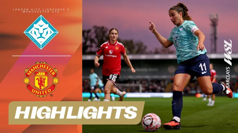 image: Touch of class From Van De Donk! | London City v Manchester United | Barclays WSL 26/27