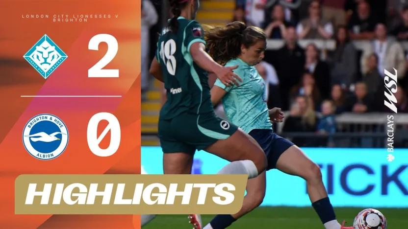 image: Putellas Scores First LCL Goal! 🔥 | London City Lionesses v Brighton Highlights | Barclays WSL 26-27
