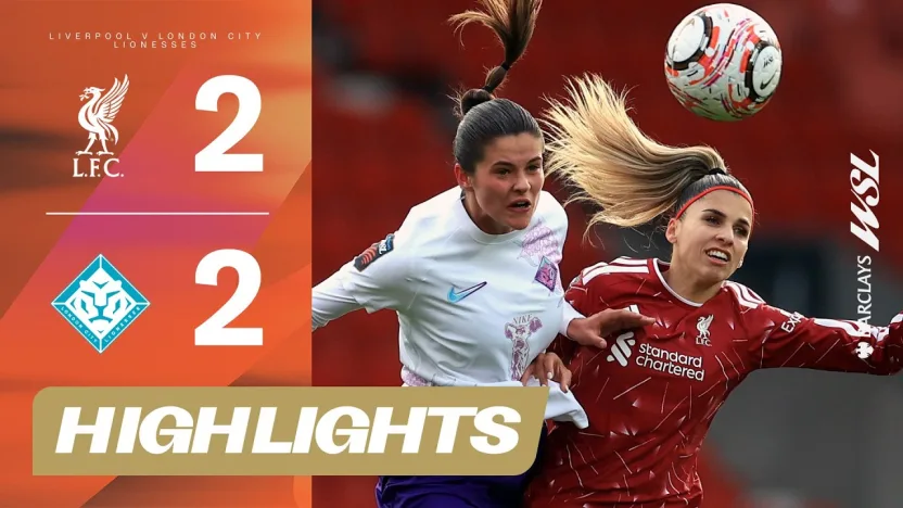 image: Stoppage Time Drama In 90+2! | Liverpool v London City Lionesses | Barclays WSL 25/26