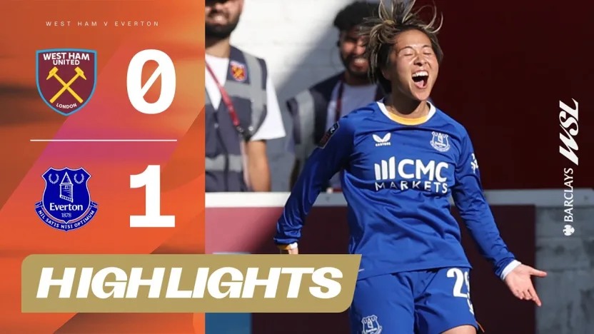 image: Yuka Momiki STRIKES LATE! | West Ham United v Everton Highlights | Barclays WSL 2026-27