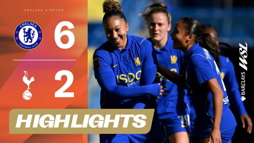 image: 3 Goals in 9 MINUTES Masterclass! | Chelsea v Tottenham Hotspur Highlights | Barclays WSL 2026-27