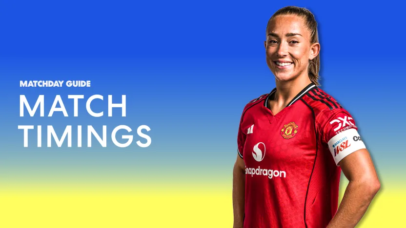 image: Matchday timings 