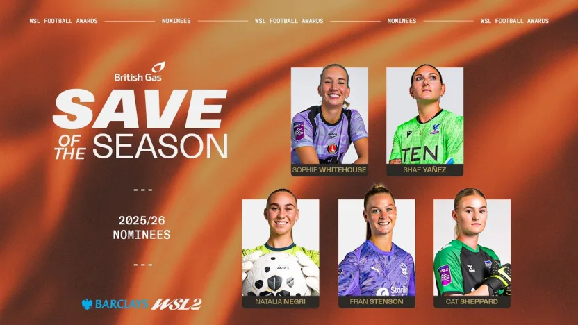 image: 🤩🧤 Incredible Saves! | British Gas Save of the Season Nominees 2025/26 | Barclays WSL 2 25/26