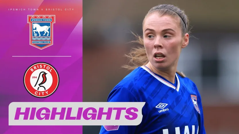 image: A Goal Each Leaves It All Square! | Ipswich Town v Bristol City Highlights | BWSL 2 25/26