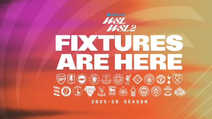 image: Fixtures confirmed for 2025-26 Barclays WSL and Barclays WSL2 seasons