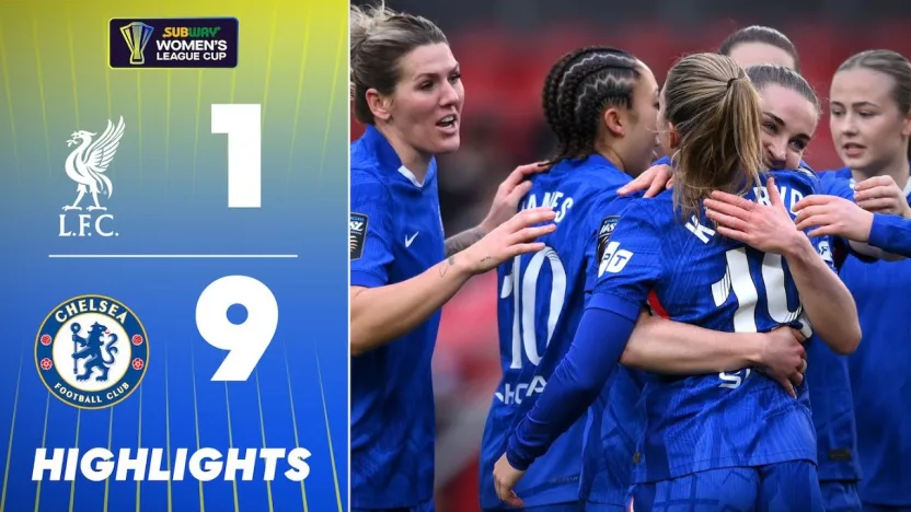 image: Chelsea Demolish Liverpool to Reach Semi-Final! 💥 | Highlights | Subway Women's League Cup 25/26