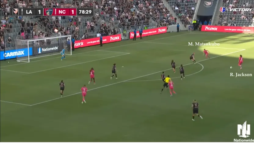 image: Manaka run in behind vs. Angel City [Forge]