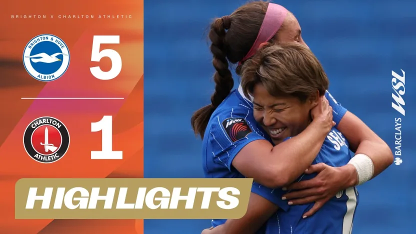 image: Five-Star Seagulls Claim First Win of the Season! Brighton v Charlton Highlights Barclays WSL 26/27