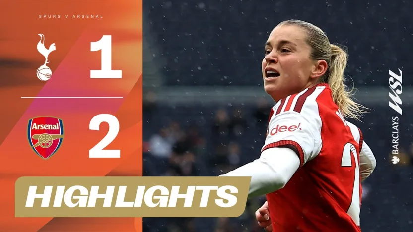 image: Russo Stars With Goal And Assist! | Tottenham v Arsenal | Barclays WSL 26/27