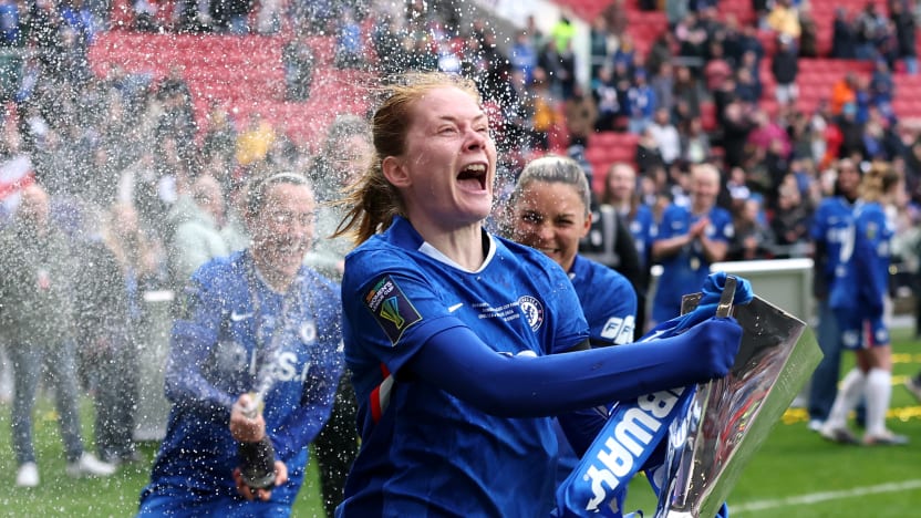 image: 🏆 Full Trophy Lift & Celebrations | Chelsea Win the Subway Women's League Cup 25/26