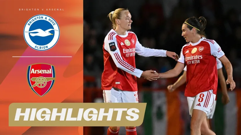 image: Arsenal Title Hopes END in Brighton | Brighton v Arsenal Highlights | Barclays WSL 25/26