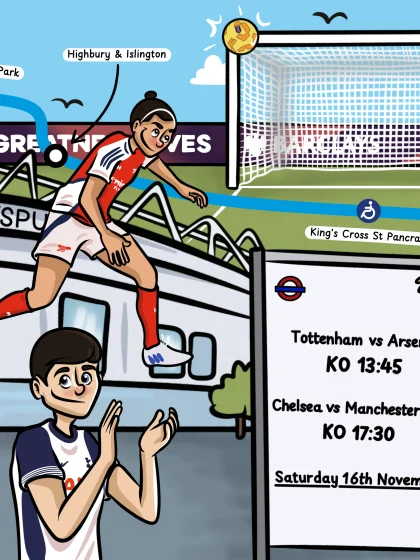 image: White Hart Lane, Seven Sisters and Fulham Broadway stations set for Barclays Women’s Super League airwaves takeover