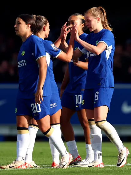 image: Nusken double helps Chelsea keep up heat with City at Barclays WSL summit