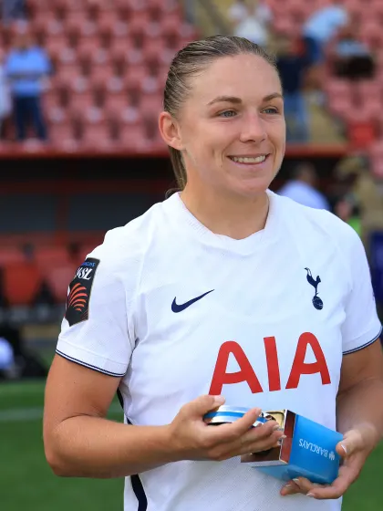image: Kirsty Hanson's Spurs debut brace is a sign of things to come